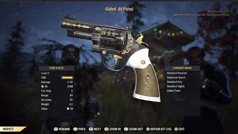fallout 76 .44 roulette paint|Secret Garrahan .44 pistol paint : r/fo76 .